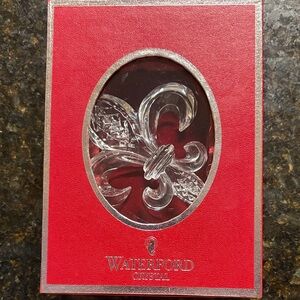 Waterford Crystal Fleur-de-Lis in Red Box